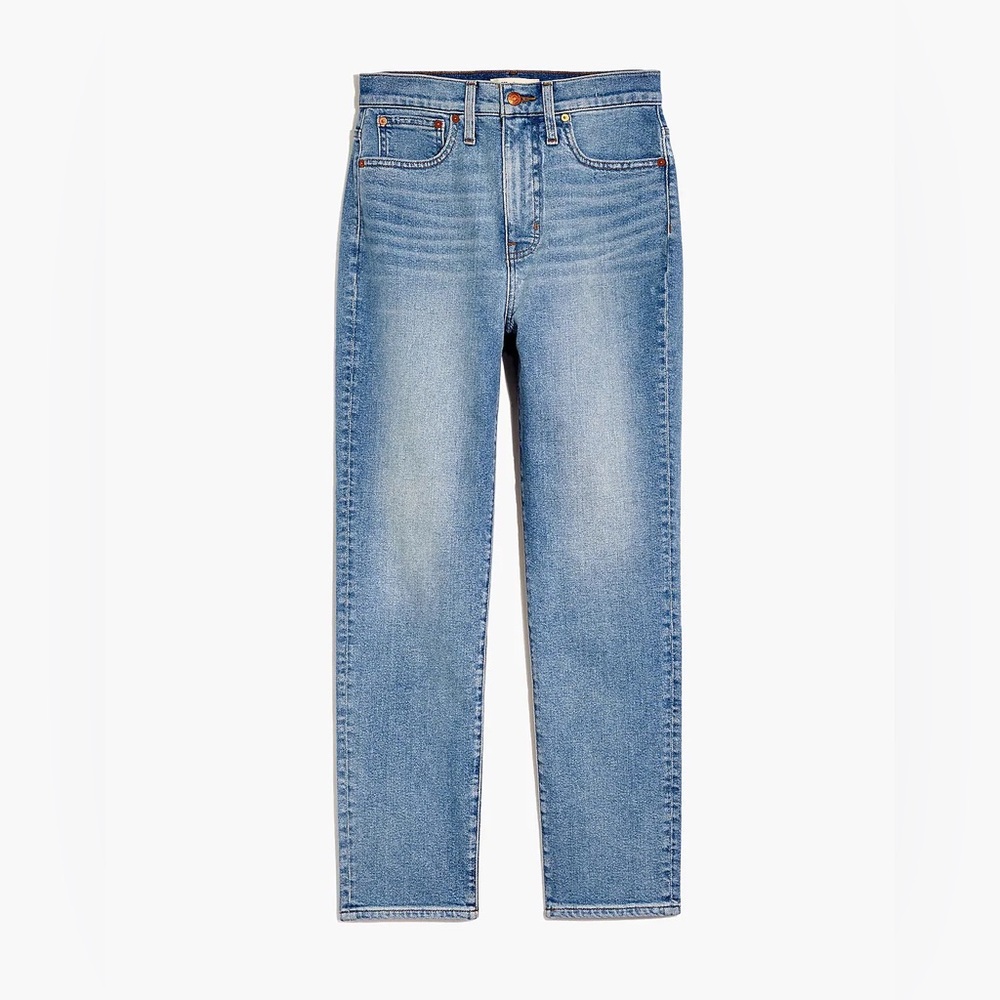 Madewell Petite Mom Jeans High Rise Light Wash - Picture 5 of 15